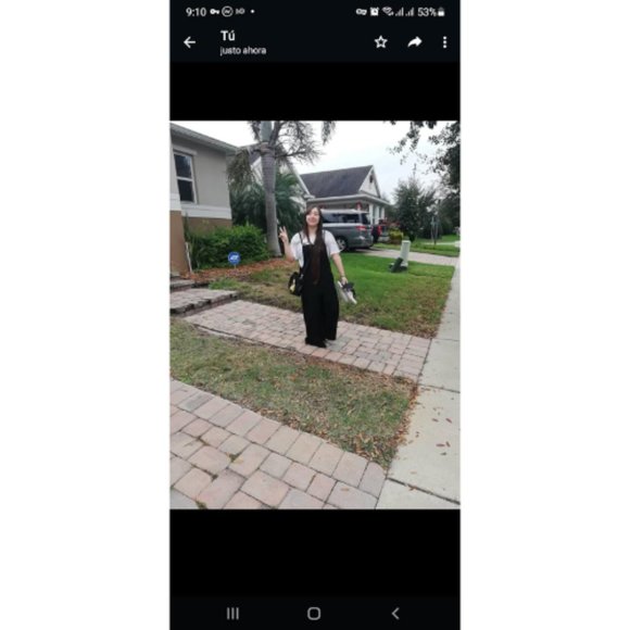 Women Black Casual Loose Long Bib Pants Wide Leg Jumpsuits - Picture 13 of 15